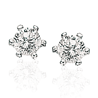 ØREPYNT SYN.ZIR. 5 MM. SØLV