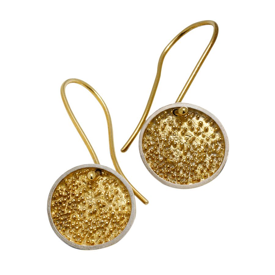 TRINE WILKENS, SPARKLING ØREHÆNGERE, FORGYLDT