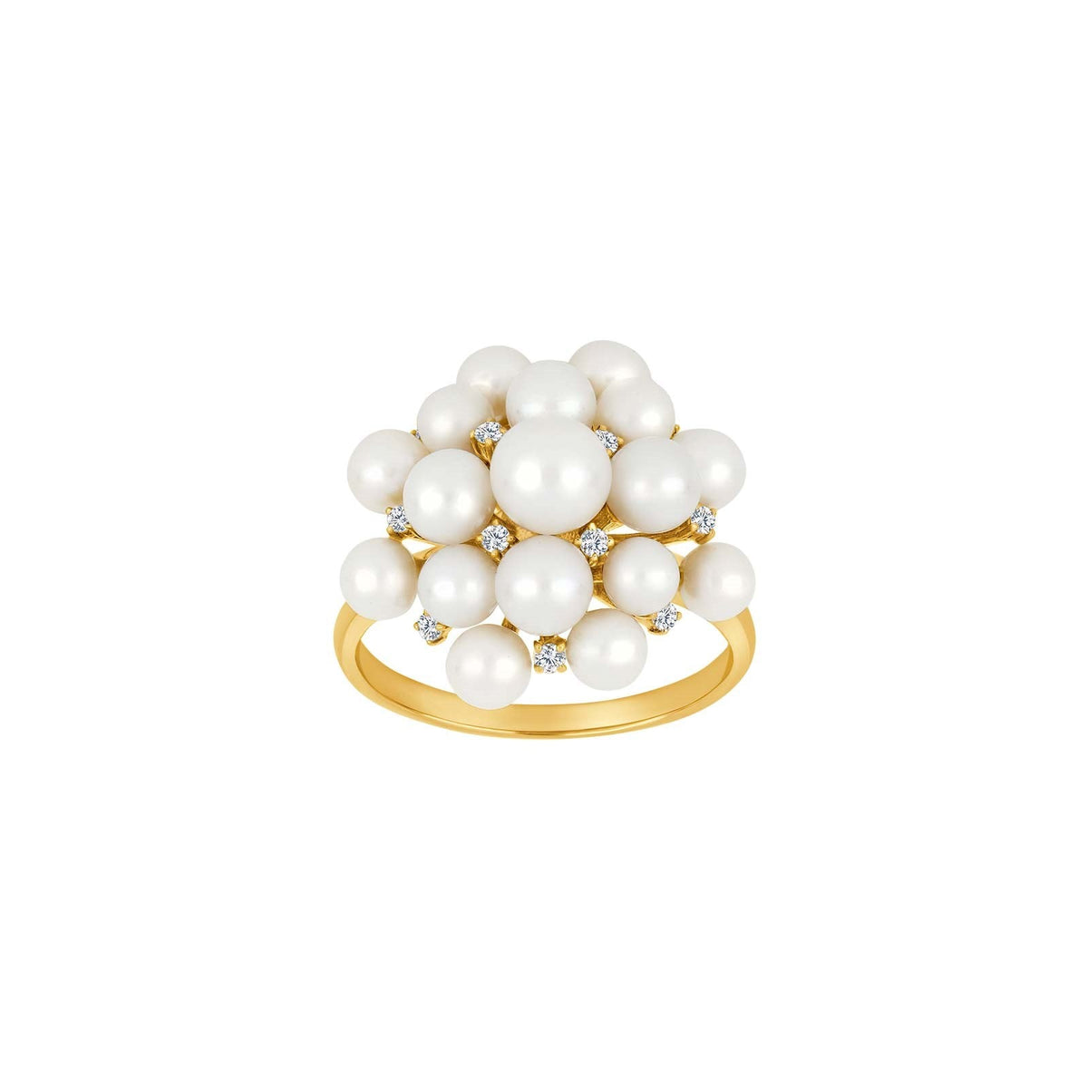 14KT. GULDRING M. 0,11CT TW/SI OG FVKP.