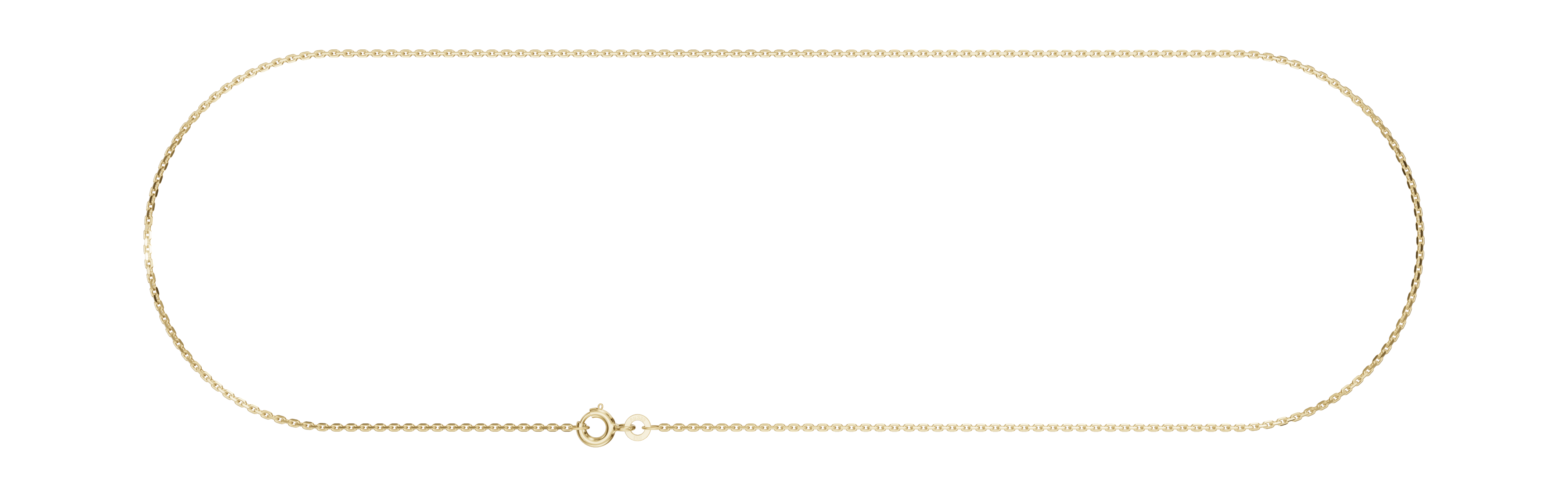 8 KT ANKERFACET KÆDE 1,7 mm