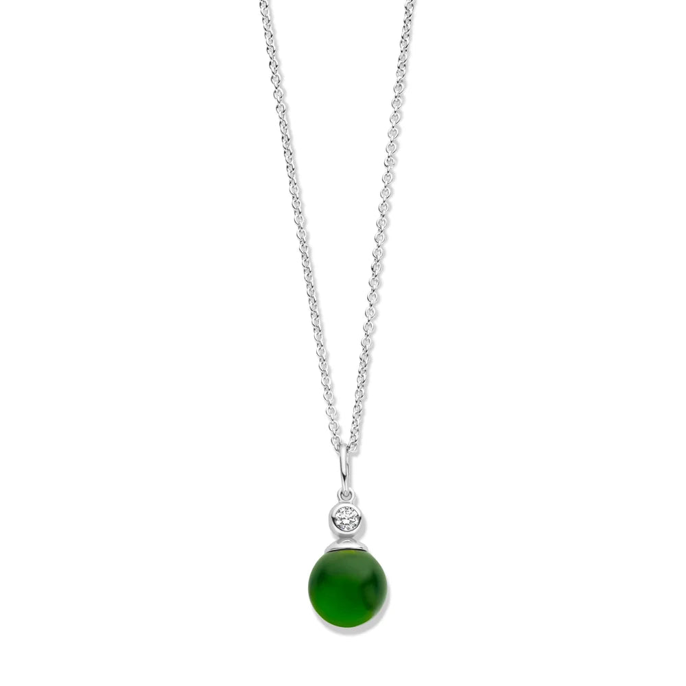 FIGARO PENDANT SL CZ GREEN 9MM