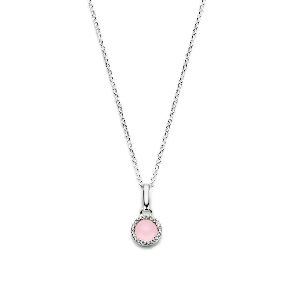 SØLV VEDH.EUPHORIA PINK M.KÆDE