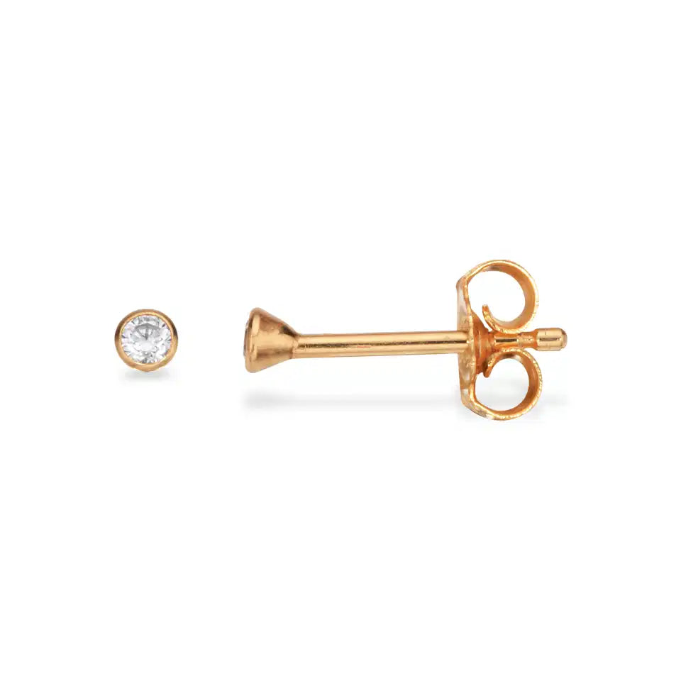 ØREPYNT SYN.ZIR. 2 MM. 14 KT.