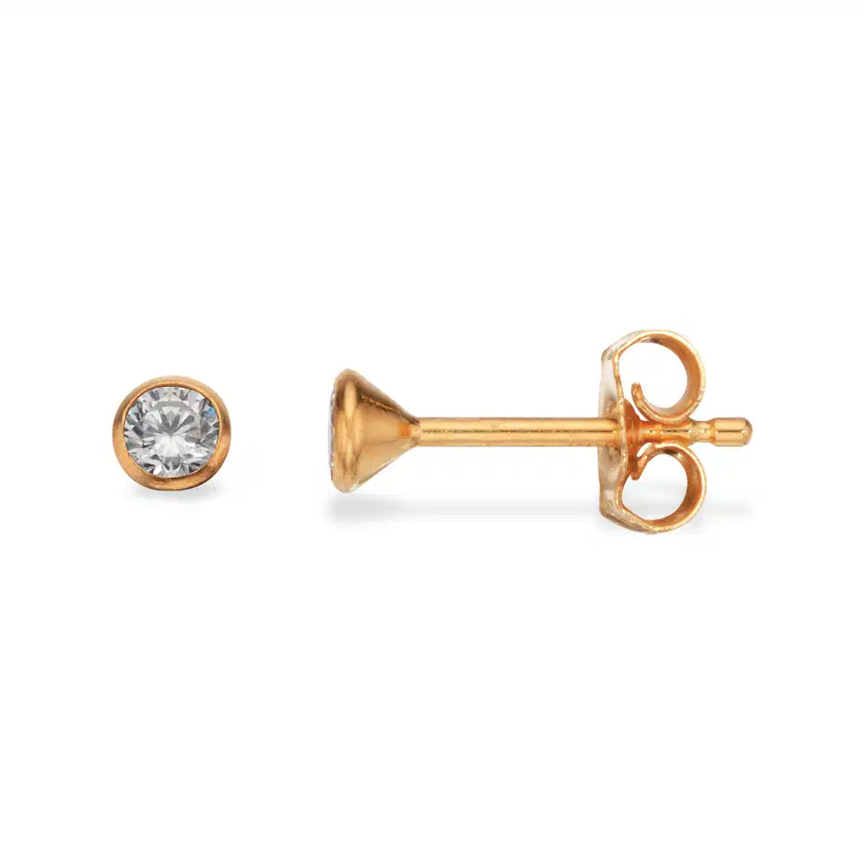 ØREPYNT SYN.ZIR. 2,5 MM. 8 KT.