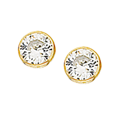 ØREPYNT SYN.ZIR. 2,5 MM. 8 KT.