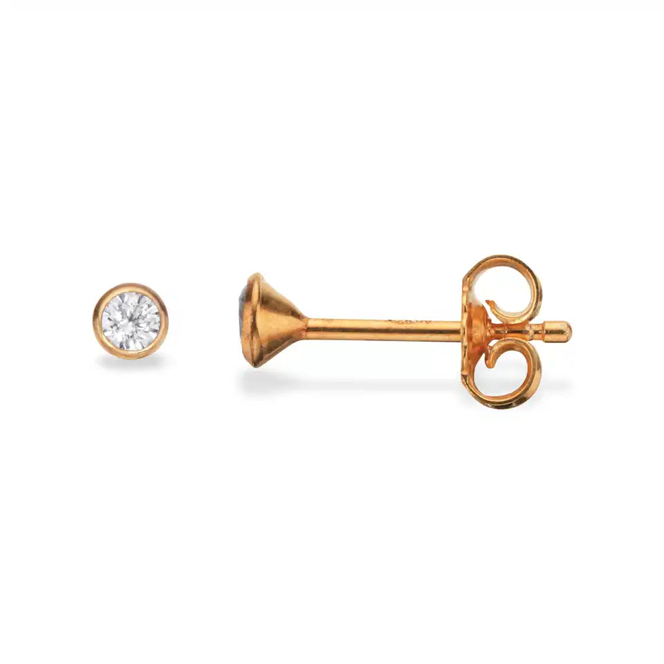 ØREPYNT SYN.ZIR. 3 MM. SØLV-FG.