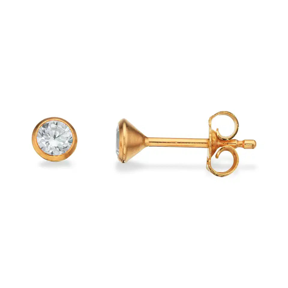 ØREPYNT SYN.ZIR. 3,5 MM. 8 KT.
