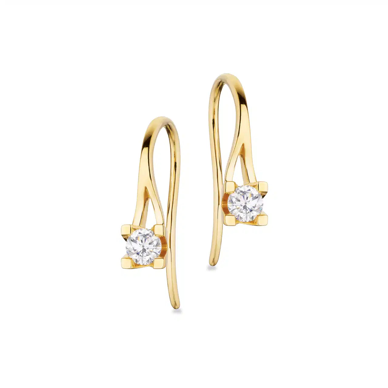 14KT.KLEOPATRA ØREBØJLE 0,30WS