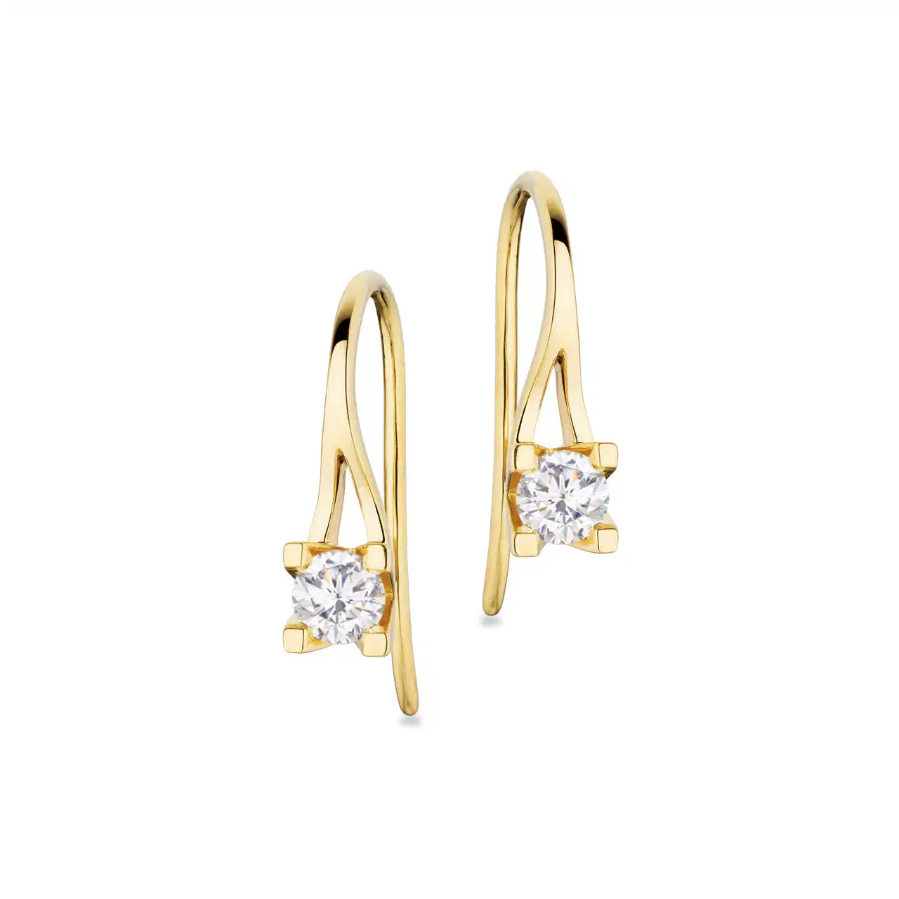 14KT.KLEOPATRA ØREBØJLE 0,40W.SI