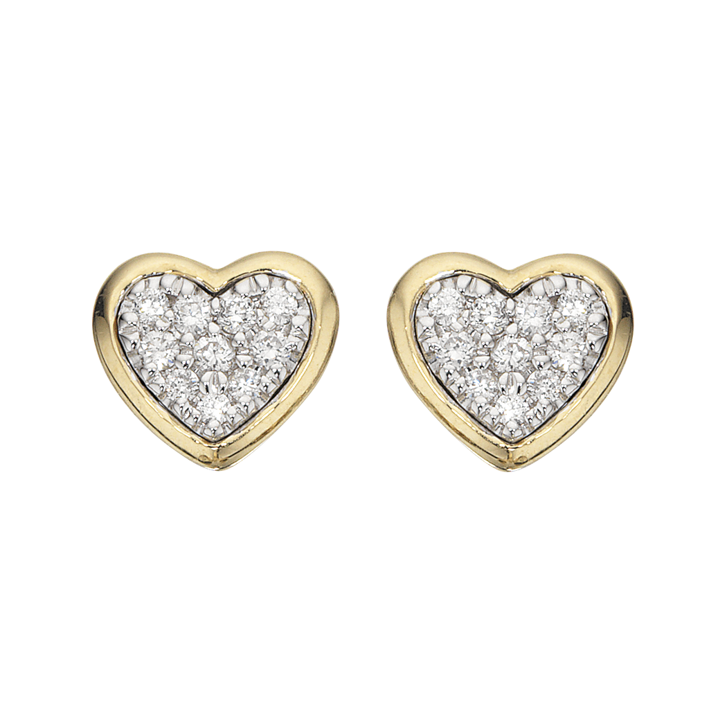 ØREPYNT HJERTE 0,12 H-W/SI 14 KT