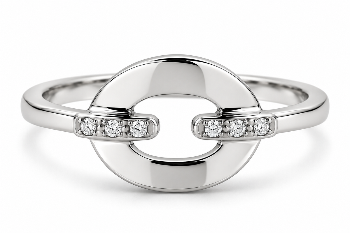 14KT.RING 0,030CT W/SI HVG.*