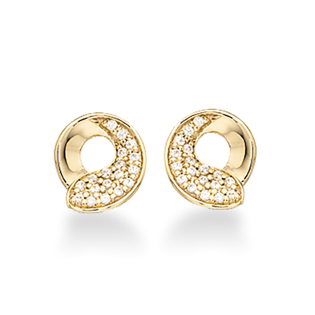 ØREPYNT SYN. CUBIC ZIR. 8 KT.