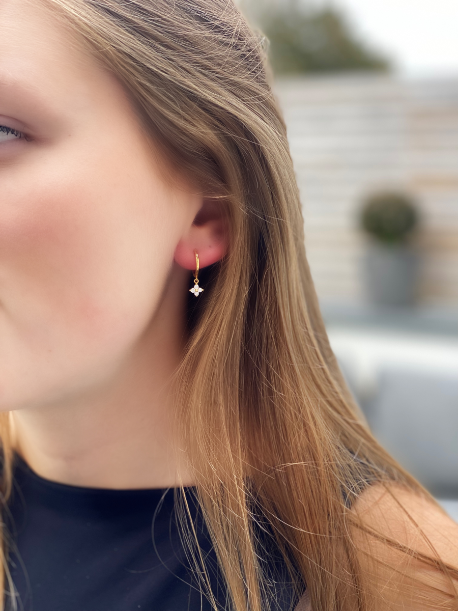 Smykkekæden Isabell Forgyldt Sølv Ørestikker OBE143