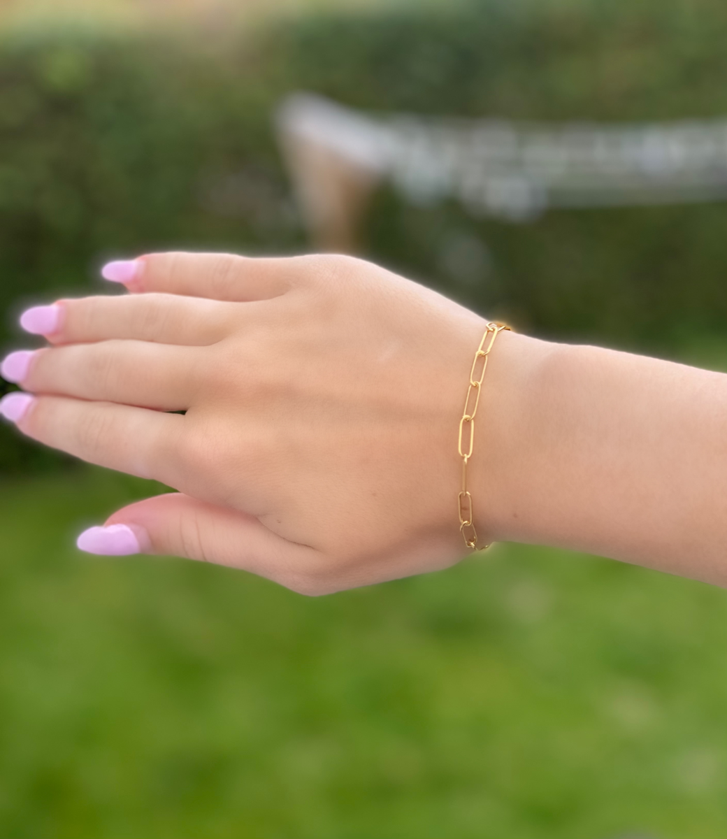 Isabell Link Forgyldt Sølv Armbånd fra Smykkekæden