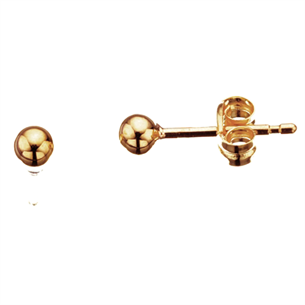 ØREPYNT KUGLE 2 MM. SØLV-FG.