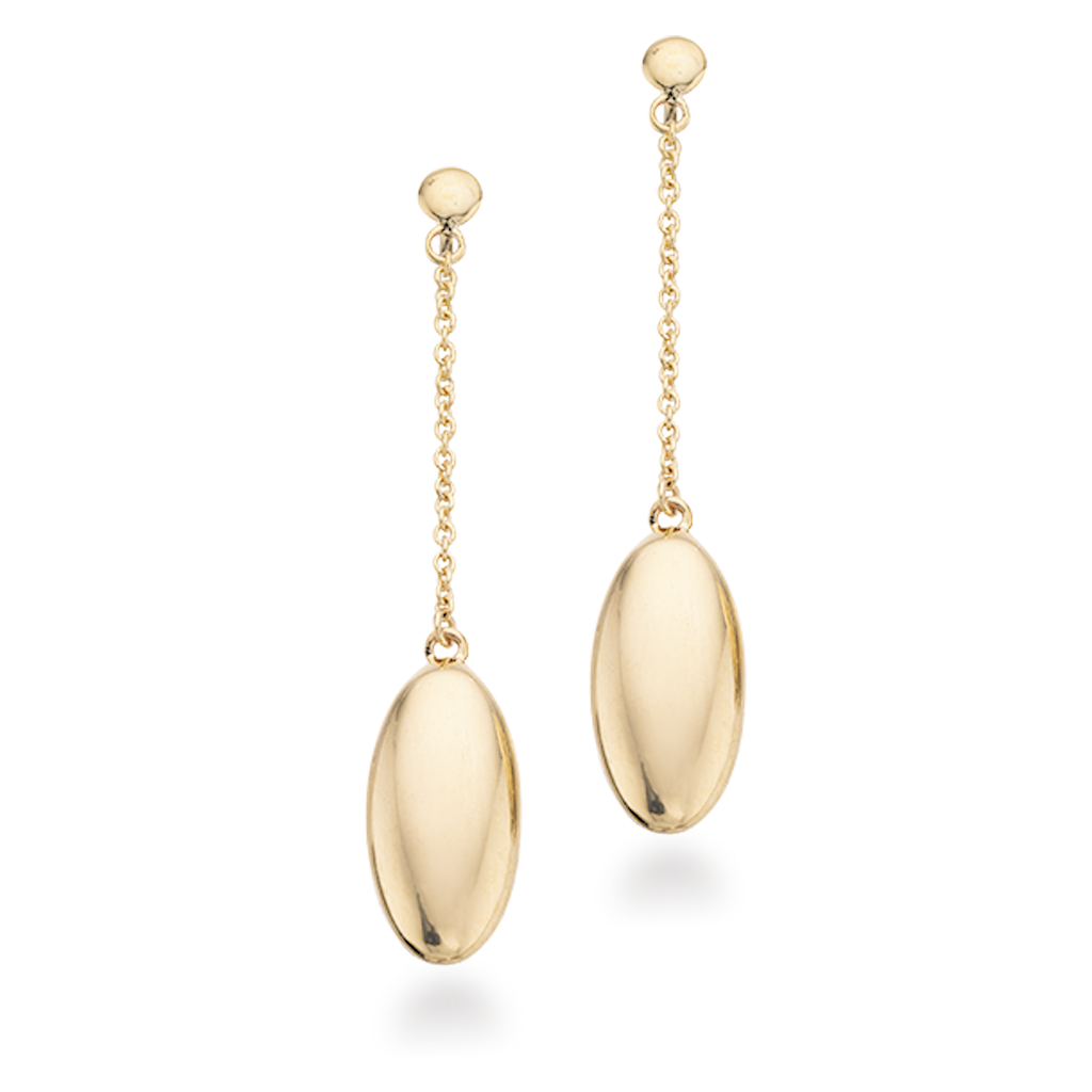 ØREPYNT OVAL 8 KT.