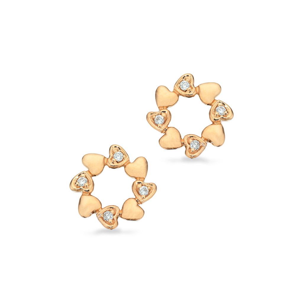 ØRERINGE CIRKEL 0,06 H-W/SI 14 KT.