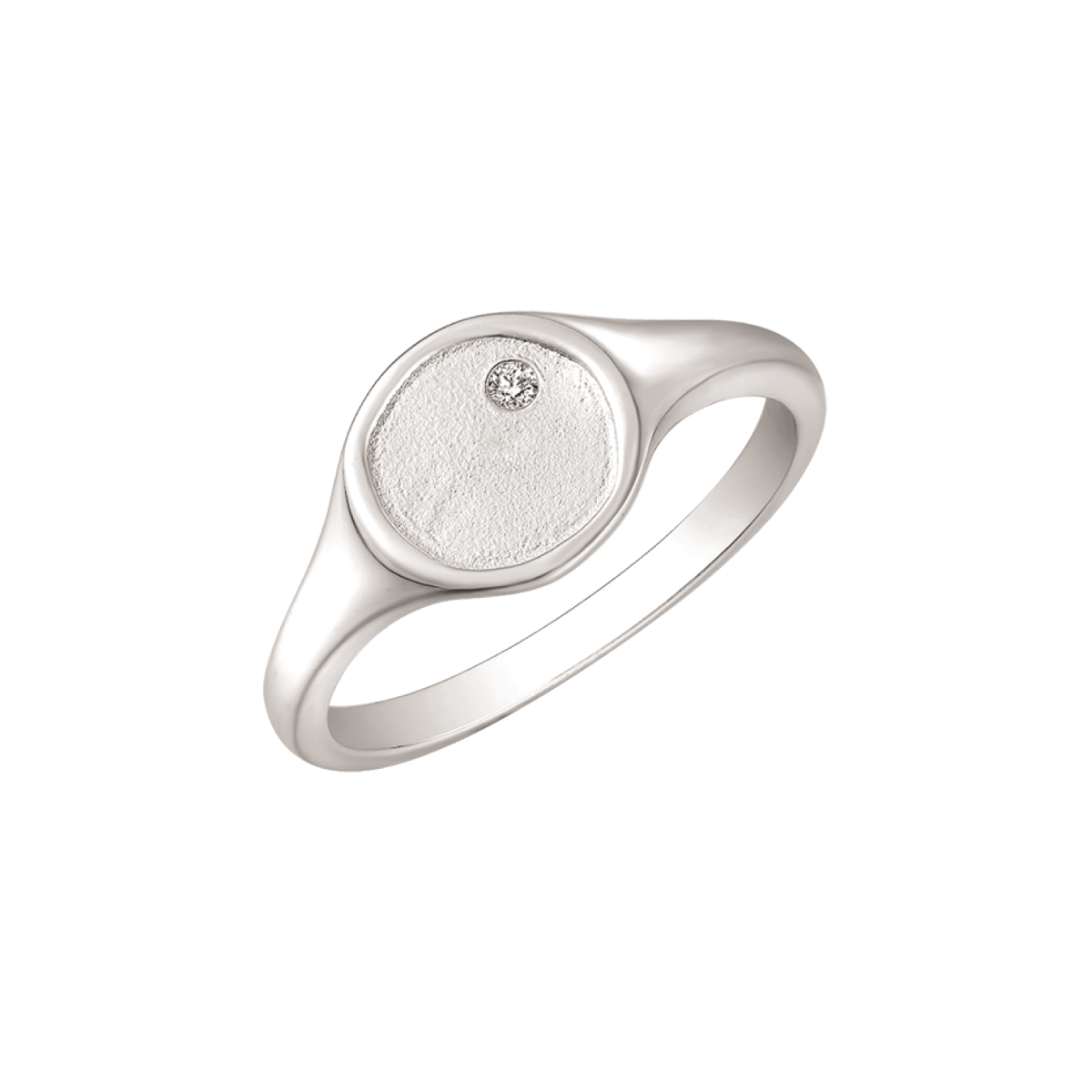 SØLV RING CIRKEL M.ZIR