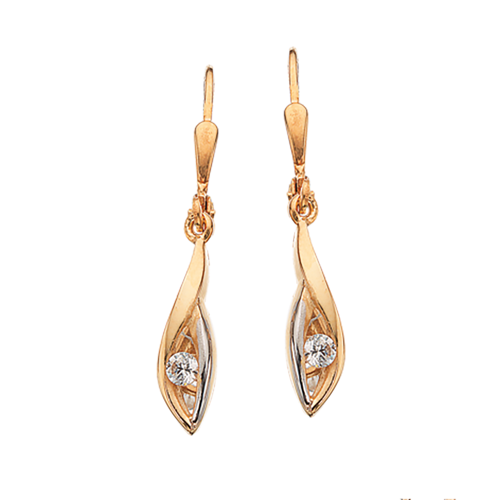 ØREBØJLER CUBIC ZIR. 8 KT.