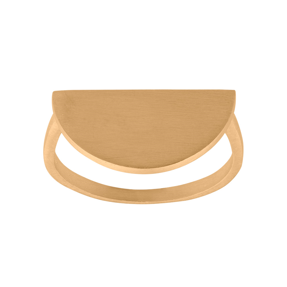 FORGYLDT RING 19MM HALF*