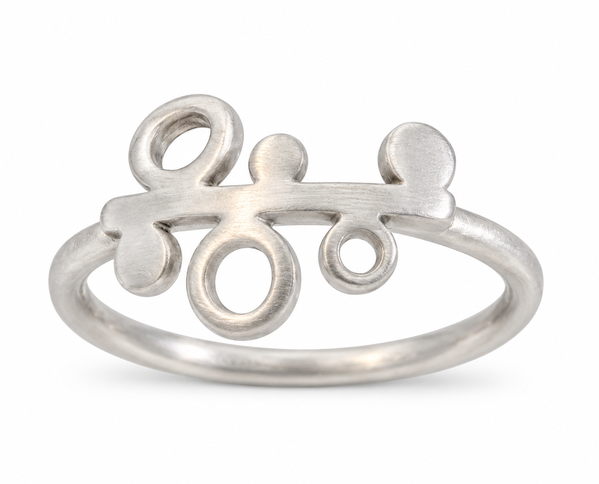 RHD. SØLV RING GRAPHIC52 9MM