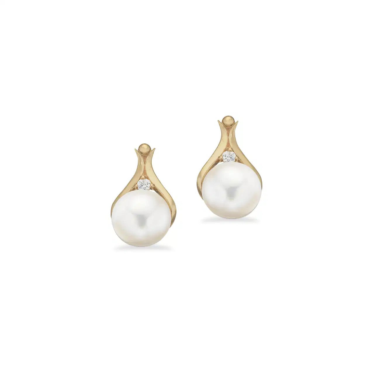 ØRERINGE FKP./CUBIC ZIR. 8 KT.