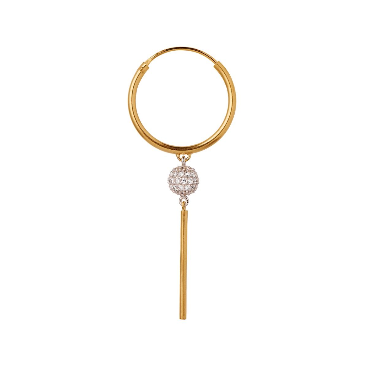 VINTAGE DISCO BALL AND PIN EARRING - SINGLE