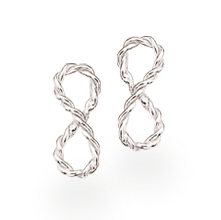 ØREPYNT UENDELIGHEDSTEGN SNOET SØLV