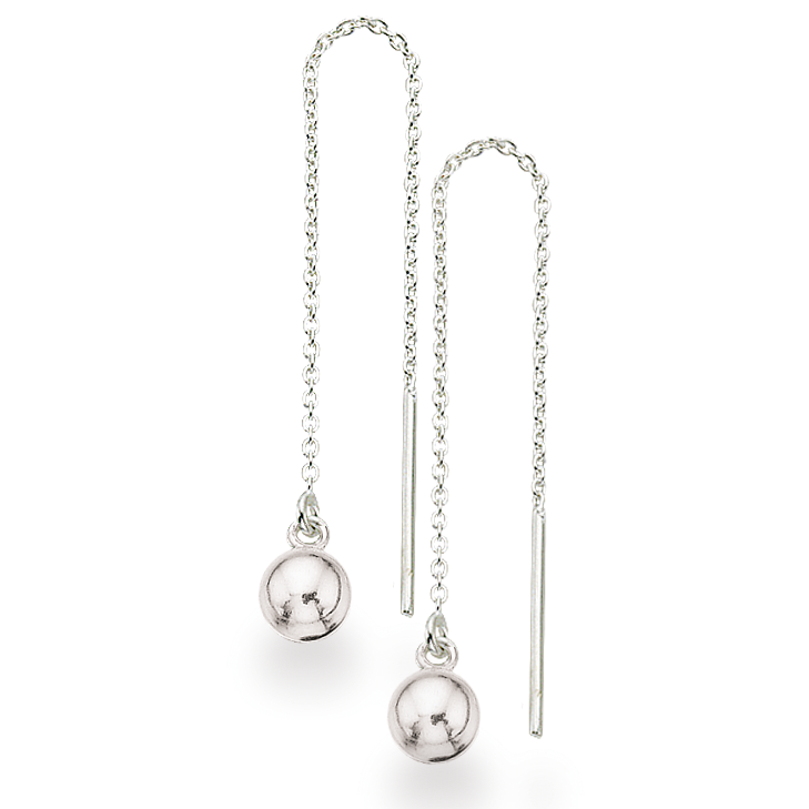 ØREKÆDER SØLV M. KUGLE