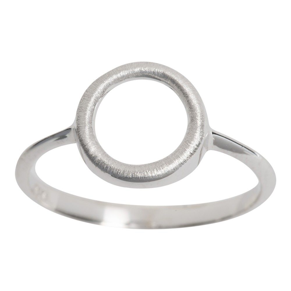 CIRKEL SØLV RING