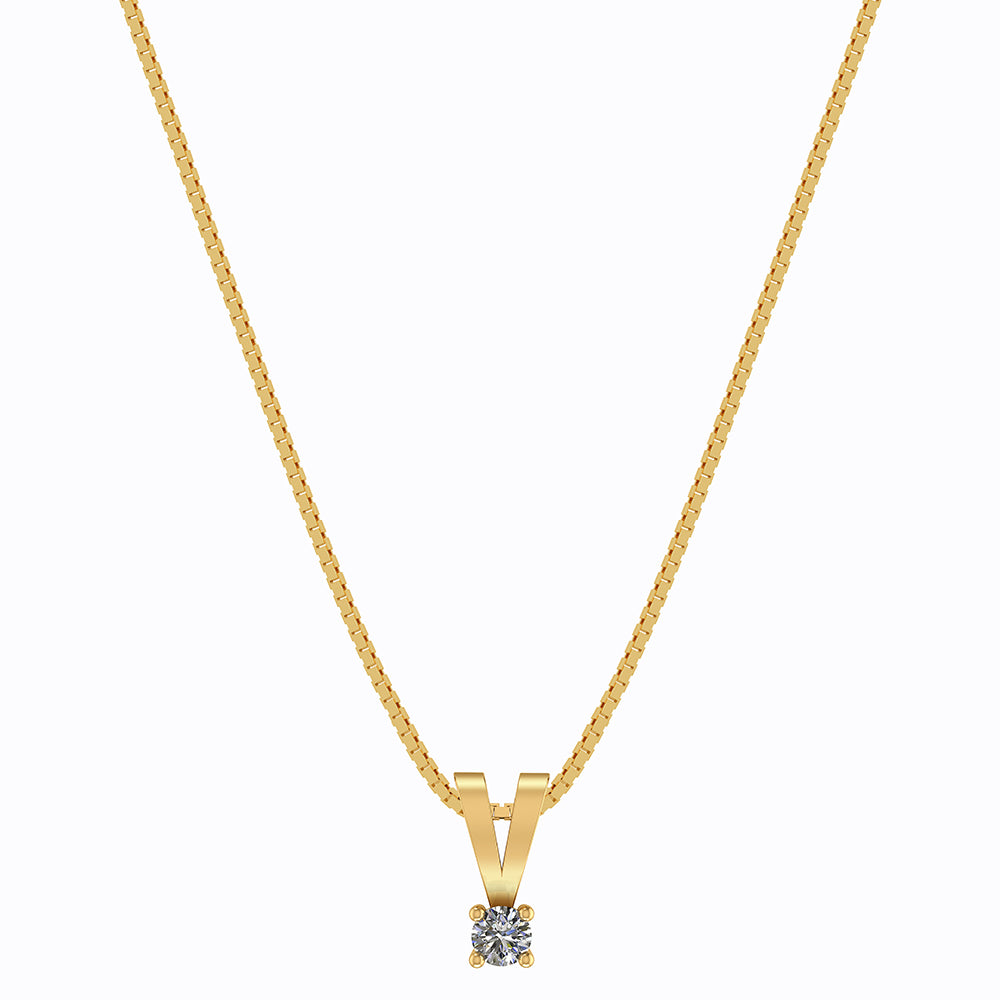 14 Karat Guld Vedhæng fra Henrik Ørsnes Design med Diamant 0,10 Carat W/SI