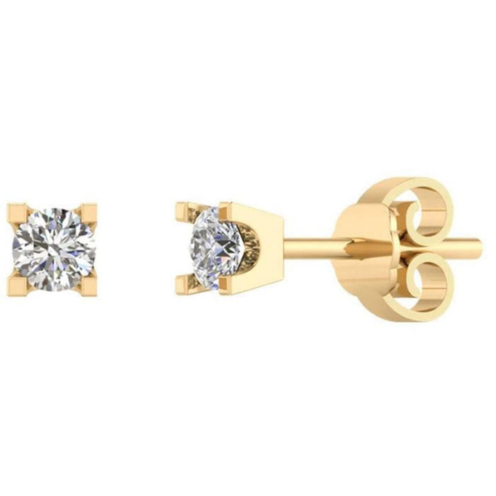 14 Karat Guld Øreringe fra Henrik Ørsnes Design med Diamanter 0,10 Carat W/SI