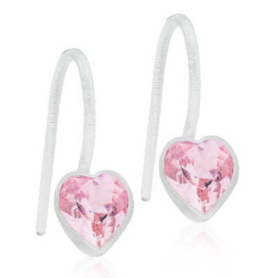 MP PENDANT FIXED HEART 6 MM, LIGHT ROSE