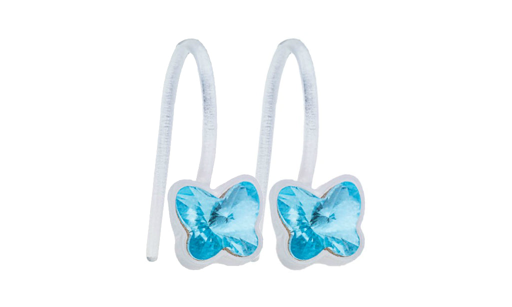 MP PENDANT FIXED BUTTERFLY 5 MM, AQUAMARINE