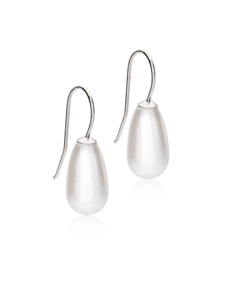 NT PENDANT PEARL DROP 15 MM, WHITE