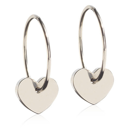 NT EAR RING, PENDANT HEART 8 MM