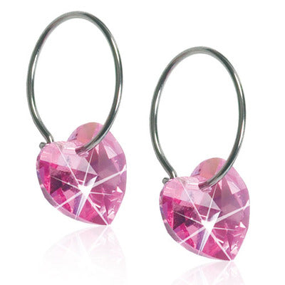 NT EAR RING 14 MM, HEART 10 MM, ROSE