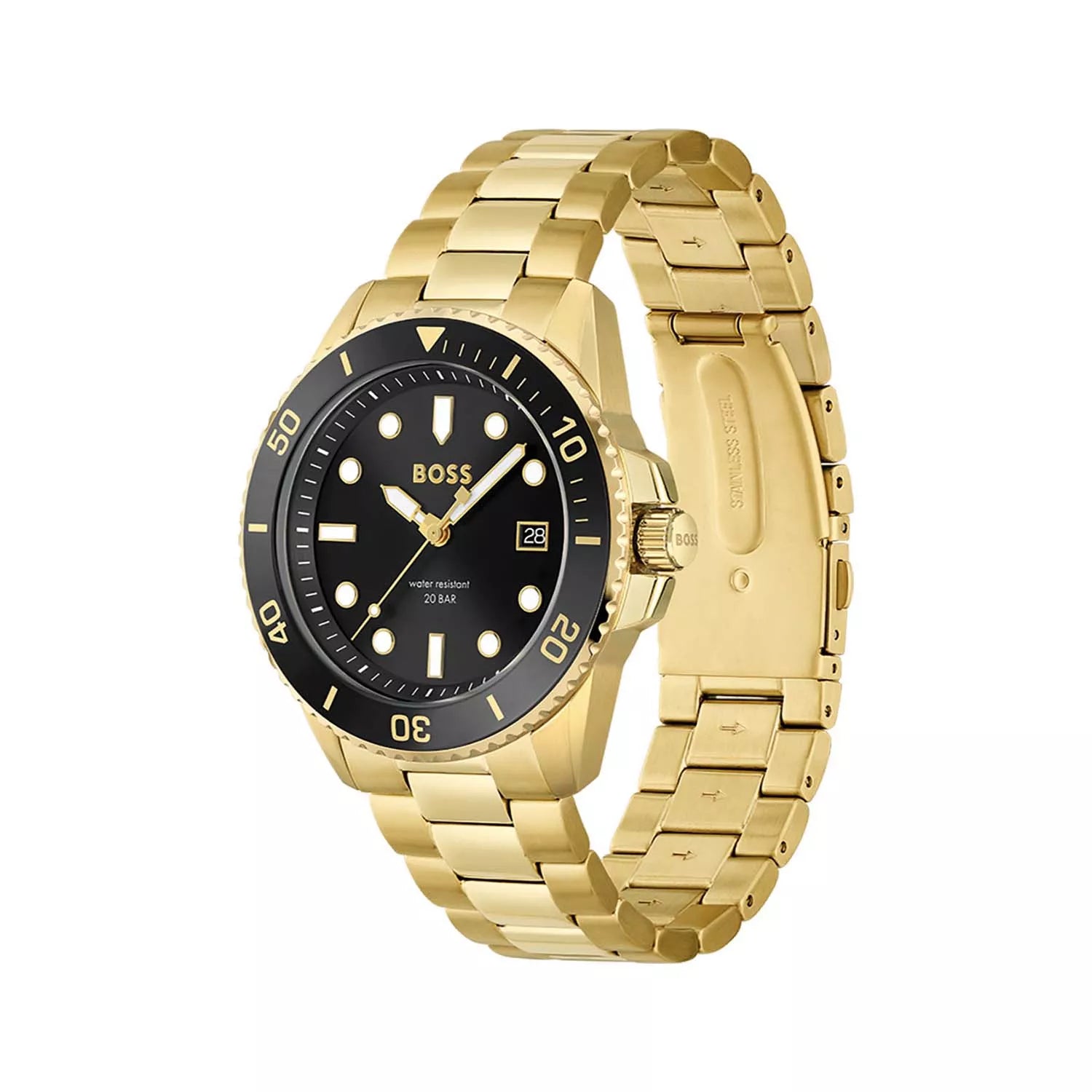 HUGO B. UR DAME ACE DBL LÆNKE SORT SKIVE