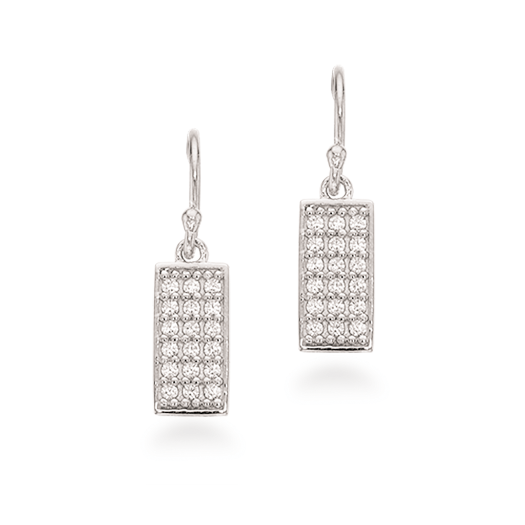 SOHO ØREPYNT CUBIC ZIR. SØLV PT.