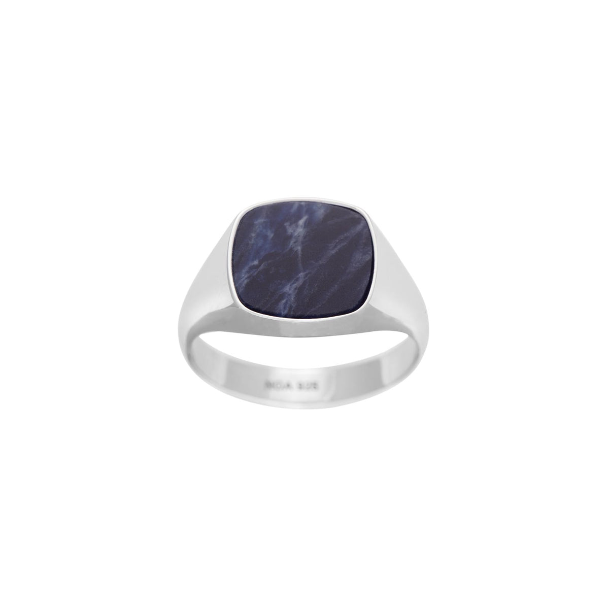 SON RHOD. SØLVRING MED SODALITE