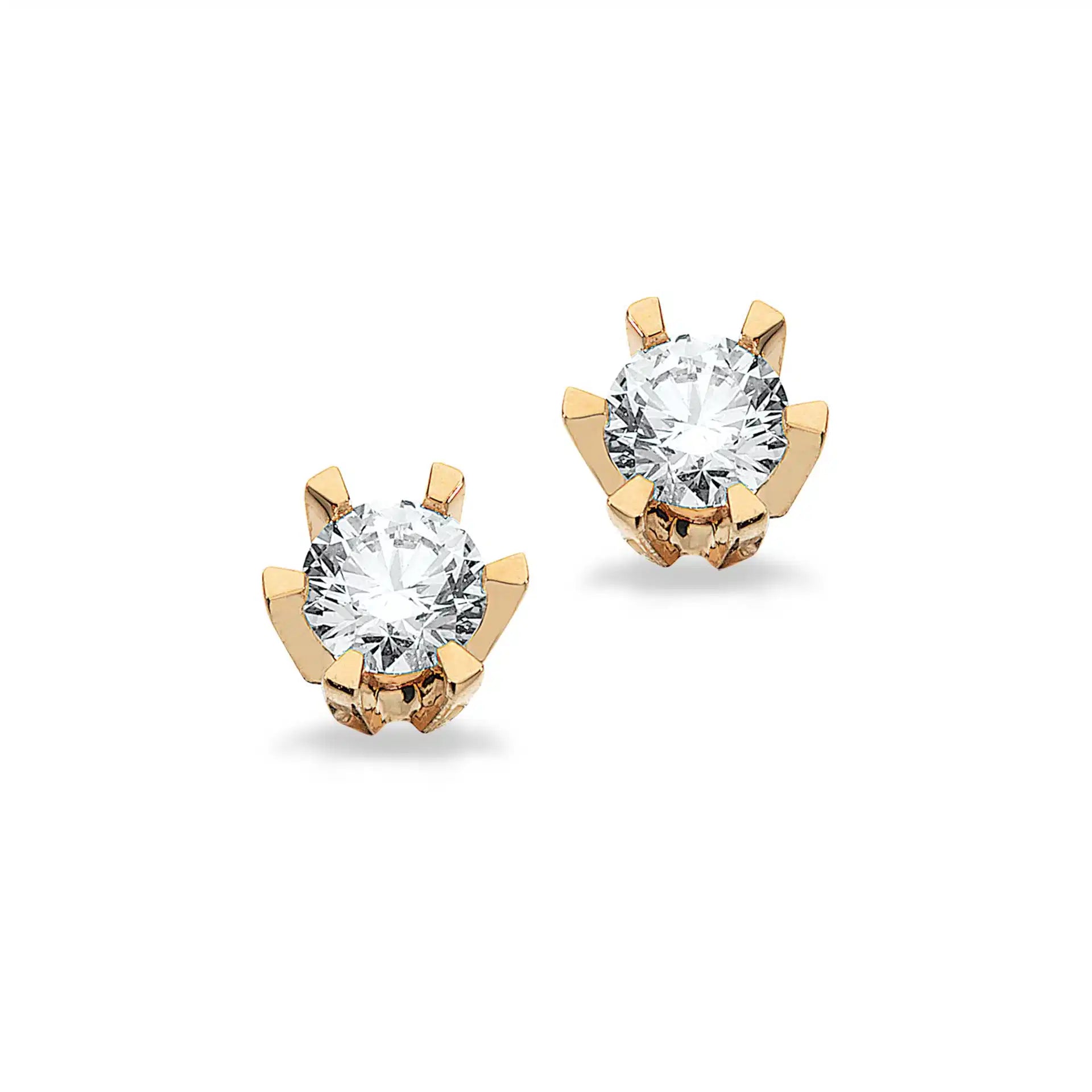 14 KT. ØRESTIK PRINSESSE 0,50