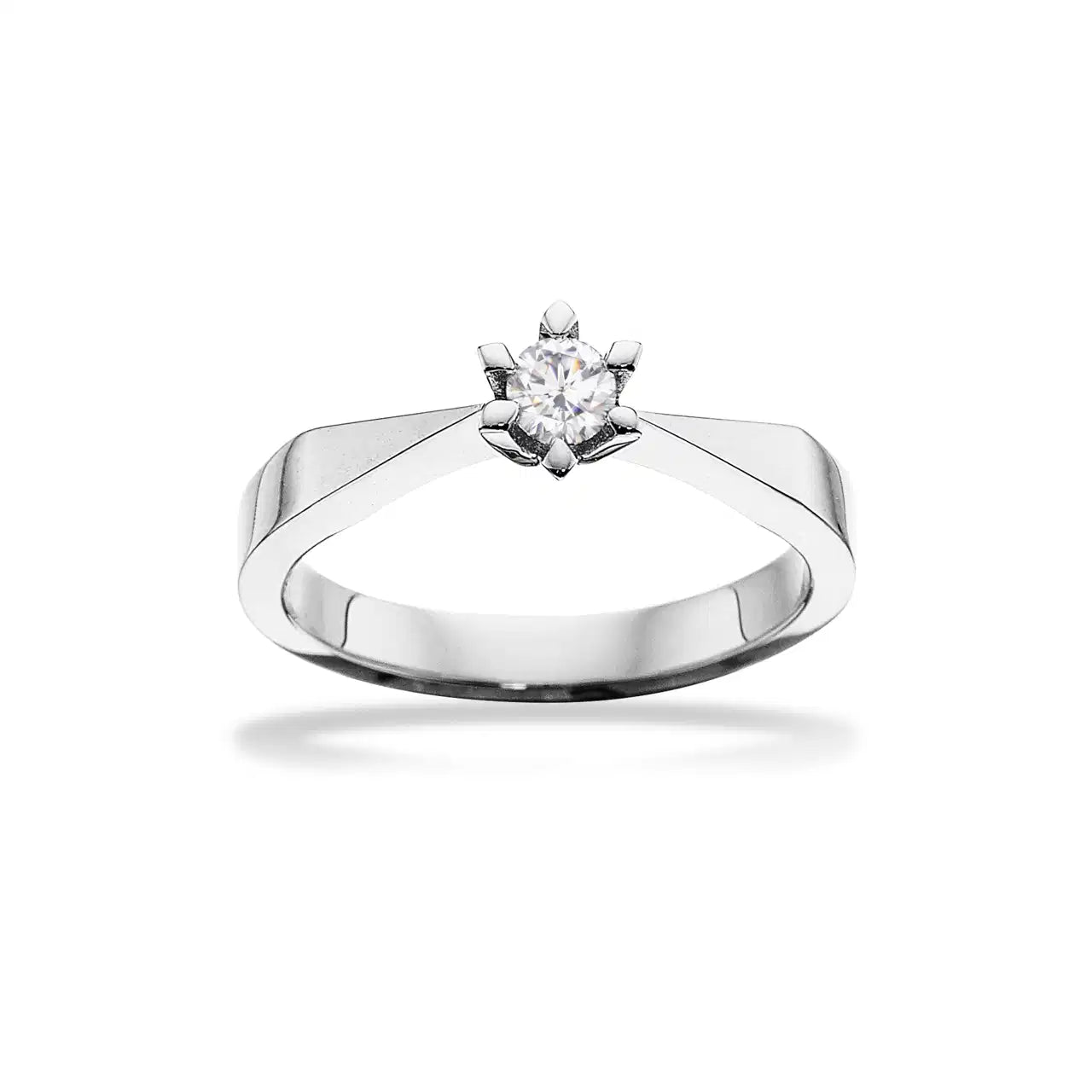 VICTORIA RING 14 KT. HV 0,15 G-TW/SI