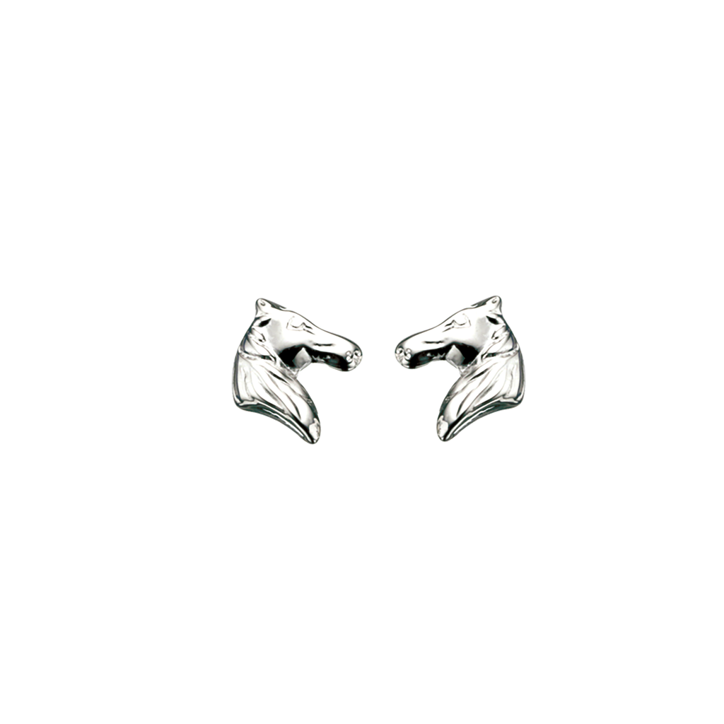 ØREPYNT HESTEHOVED SØLV