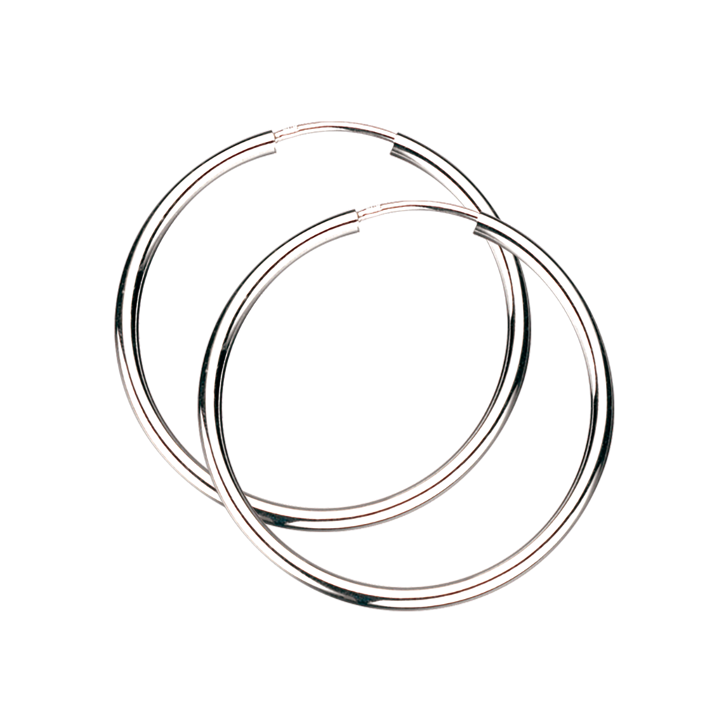 CREOLER 2 X 30 MM. SØLV