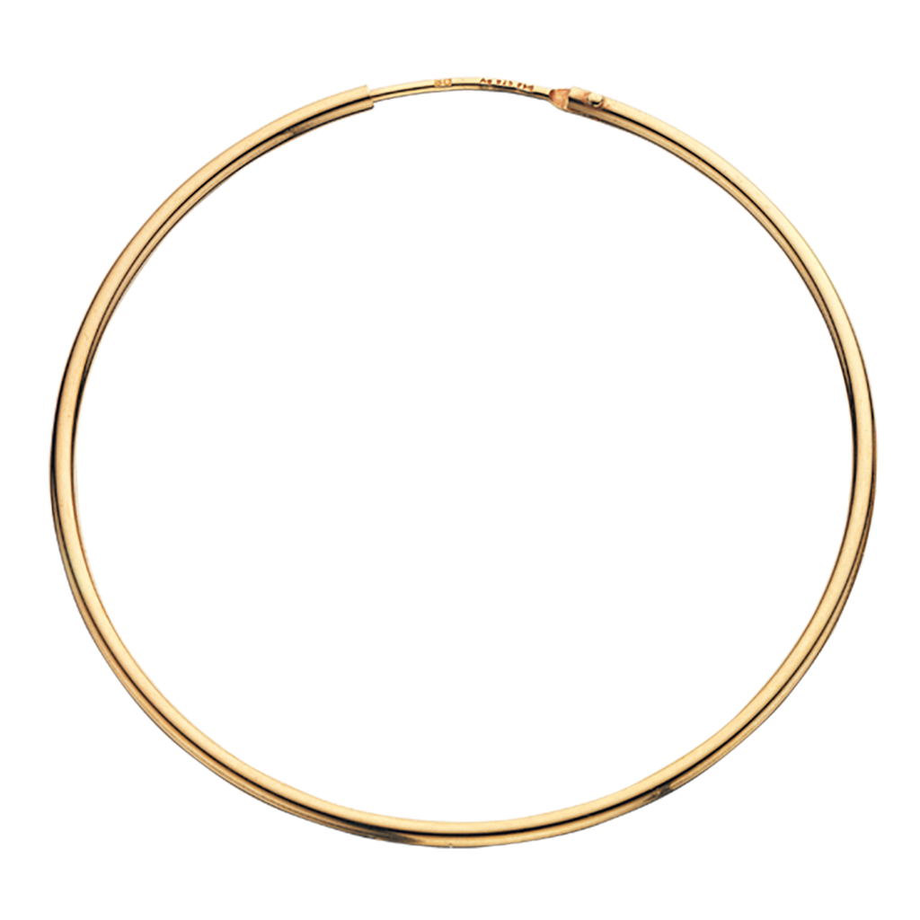 CREOLER 1,5 X 44 MM. SØLV FG.