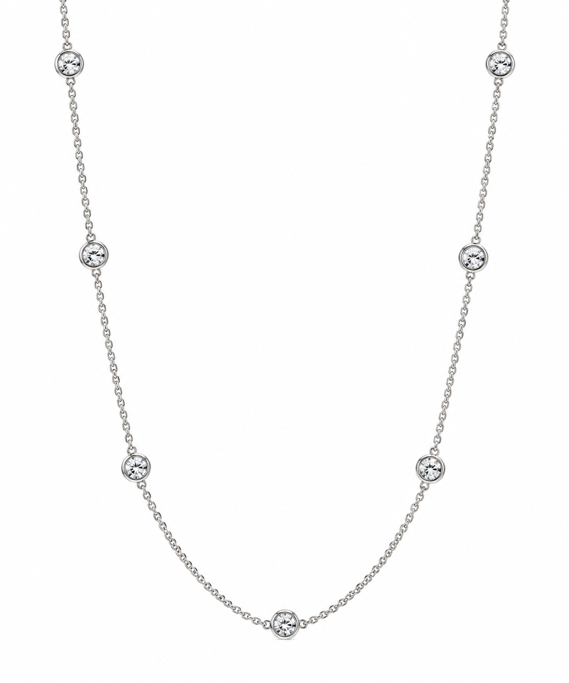 SØLV COLLIER M.ZIR 42+3CM