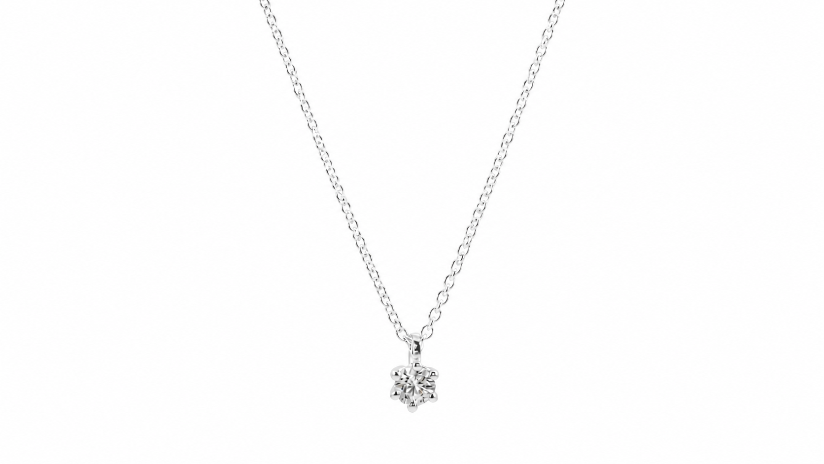 SØLV COLLIER M.ZIR 42+3CM