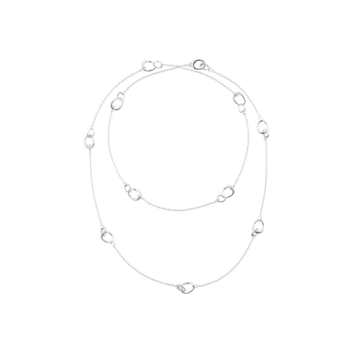 OFFSPRING SAUTOIR 433A SILVER 90 CM