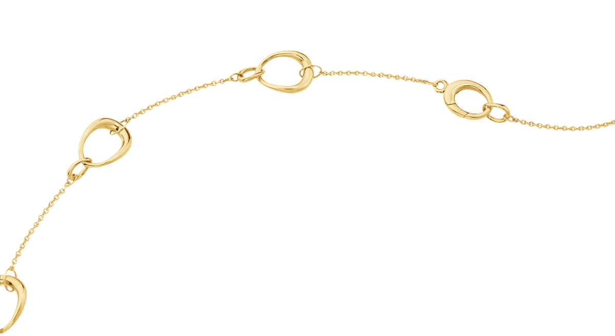 OFFSPRING NECKLACE 1433B YG MEDIUM LOOPS ML