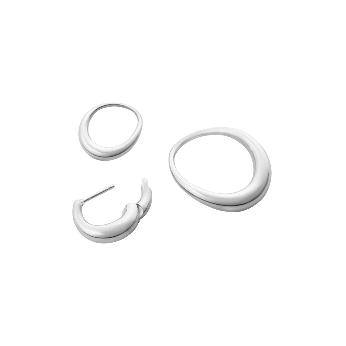 OFFSPRING DOUBLE ELEMENT ØRERING 433E SØLV MEDIUM